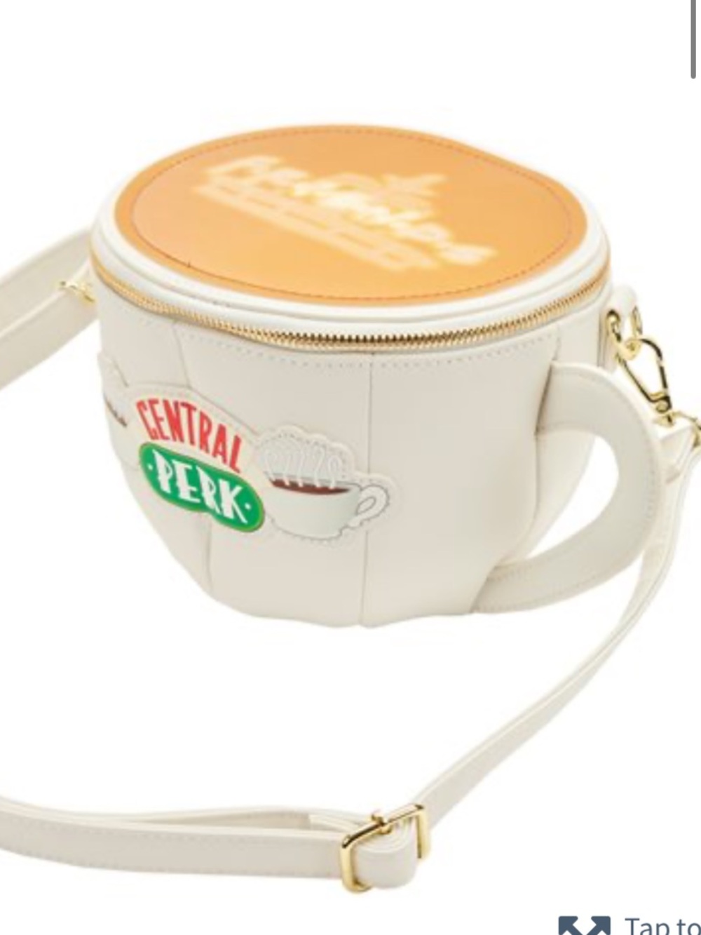 LOUNGEFLY CENTRAL PERK FRIENDS COFFE MUG CROSSBODY  PURSE